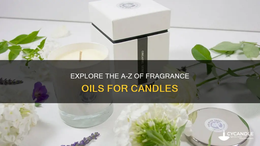 a-z fragrance oils for candles