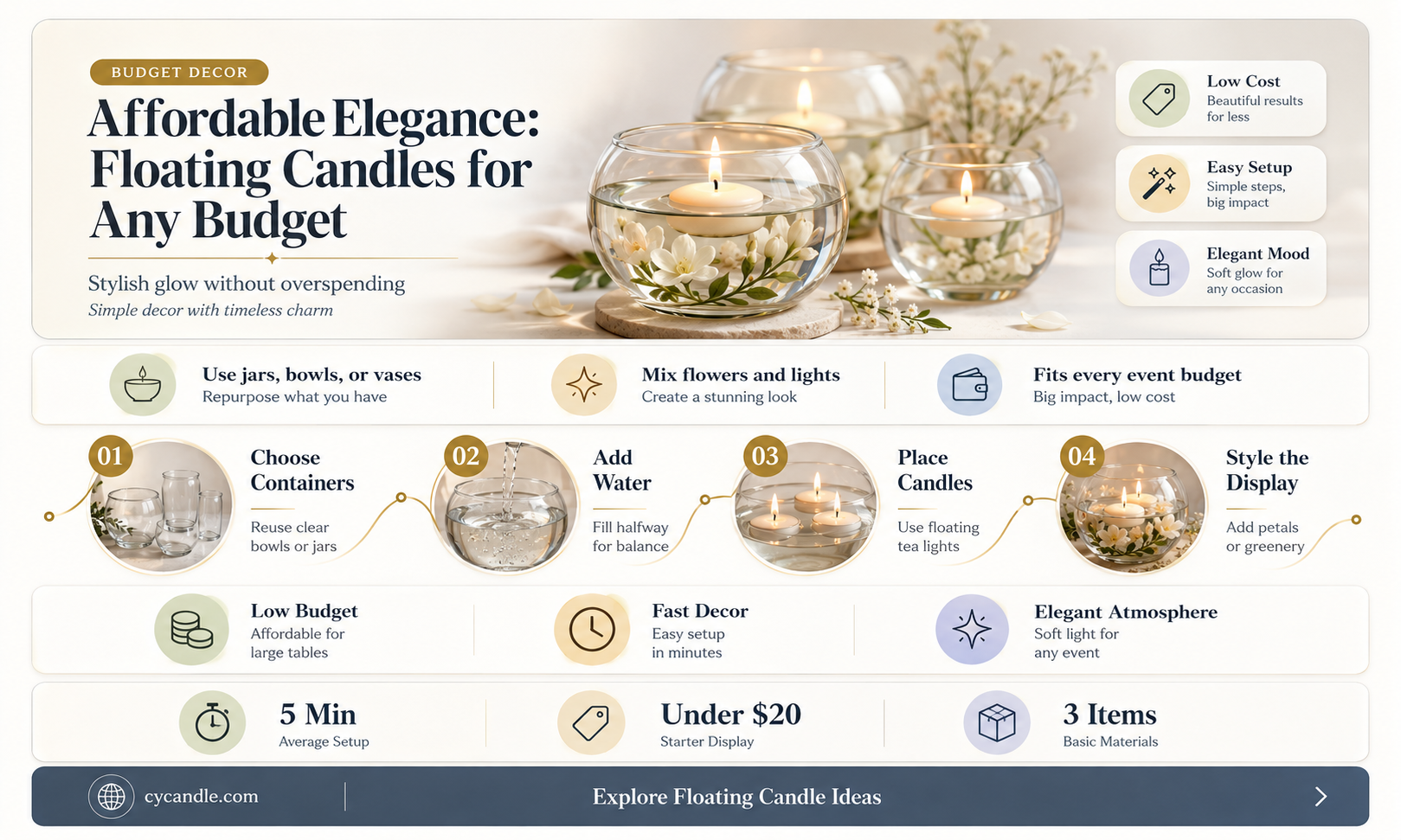 are floating candles inexpensive