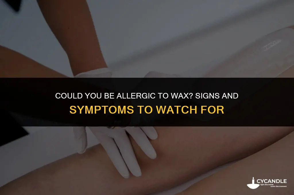 am i allergic to wax