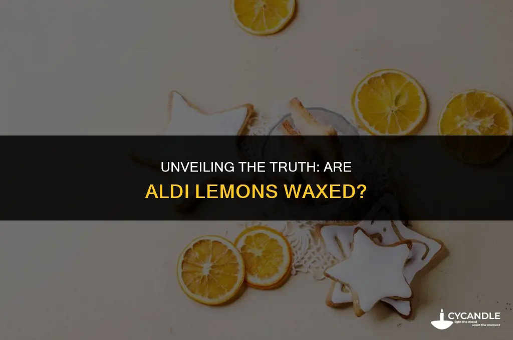 are aldi lemons waxed