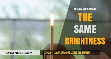 LED Candles: Do Brightness Levels Differ?