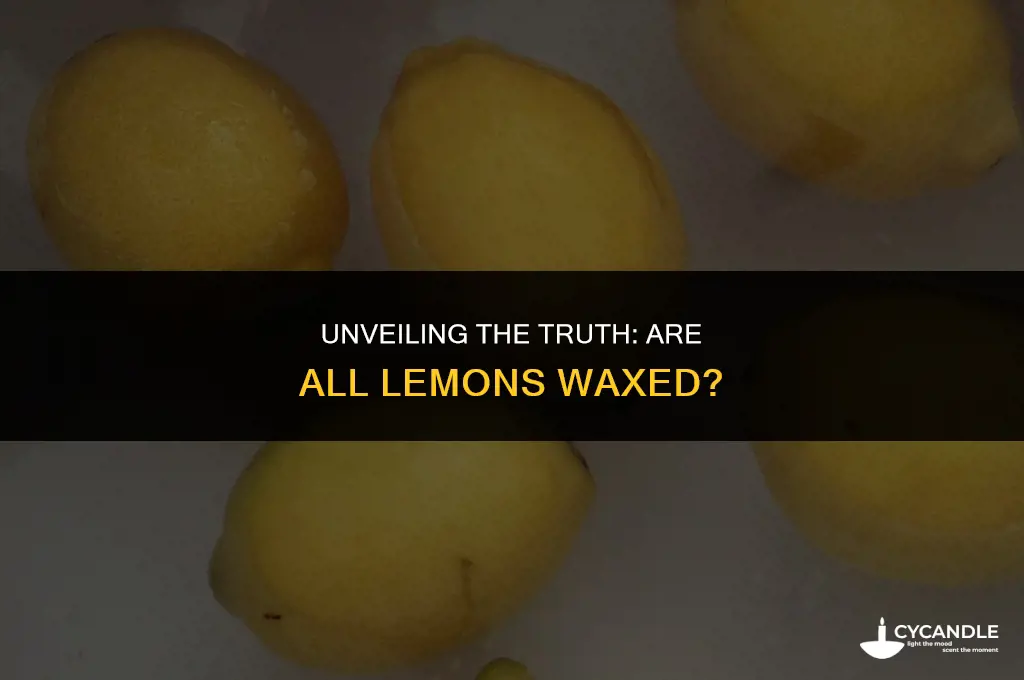 are all lemons waxed