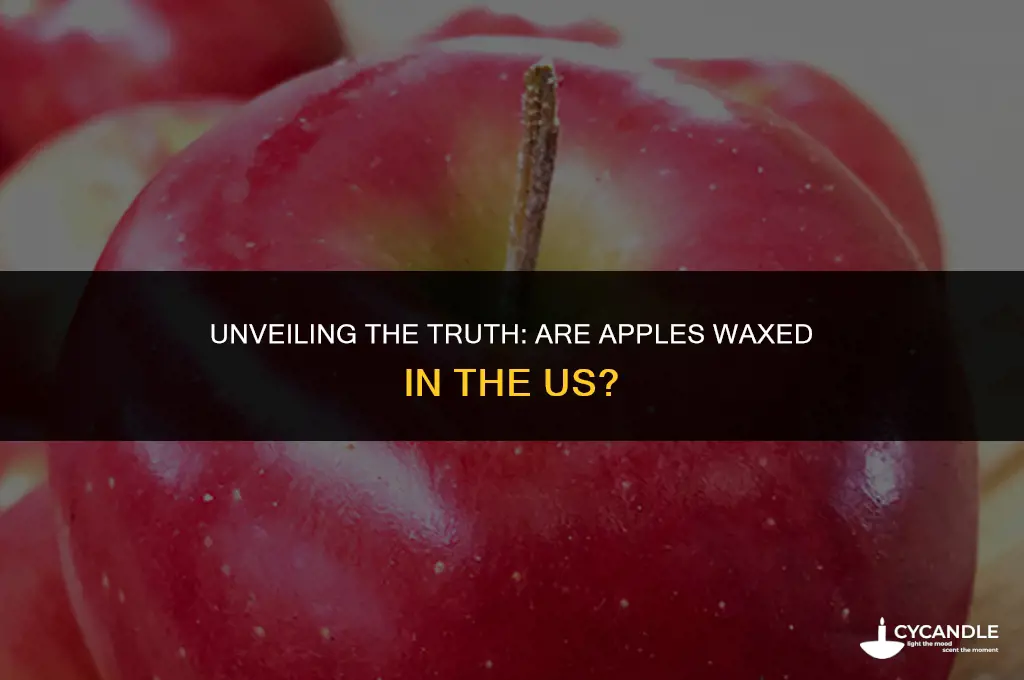 are apples waxed in us