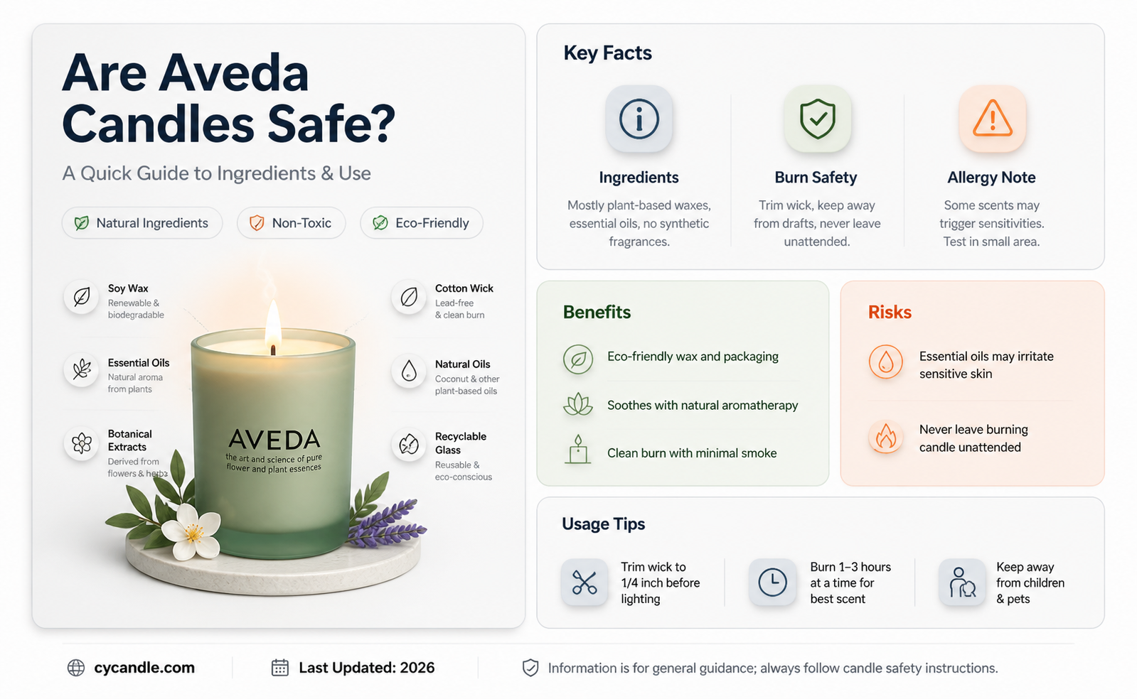are aveda candles safe