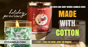 Are Bath & Body Works Candles Wick Made with Cotton?