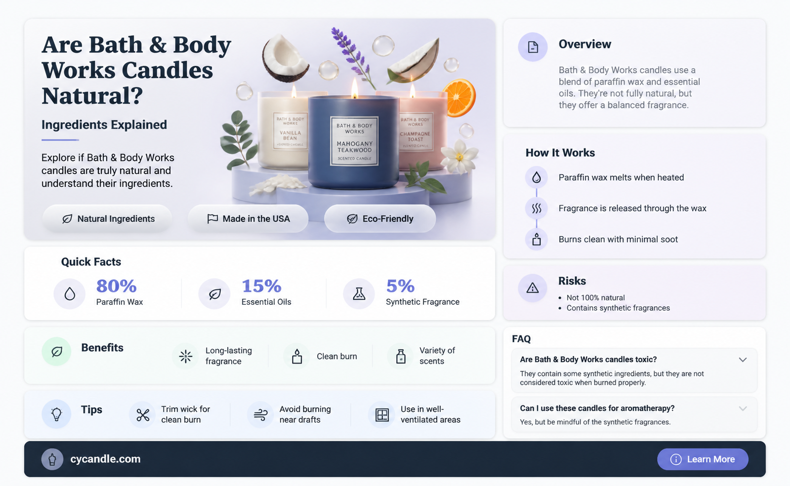 are bath and body works candles natural