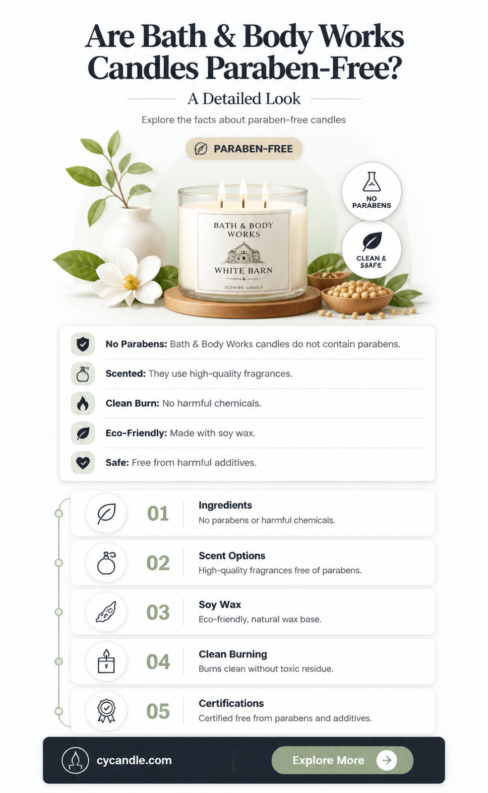 are bath and body works candles paraben free