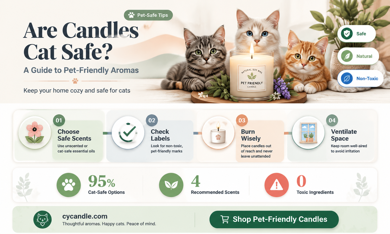 are candles cat safe