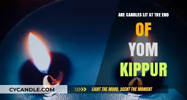 Candle Lighting Marks the End of Yom Kippur