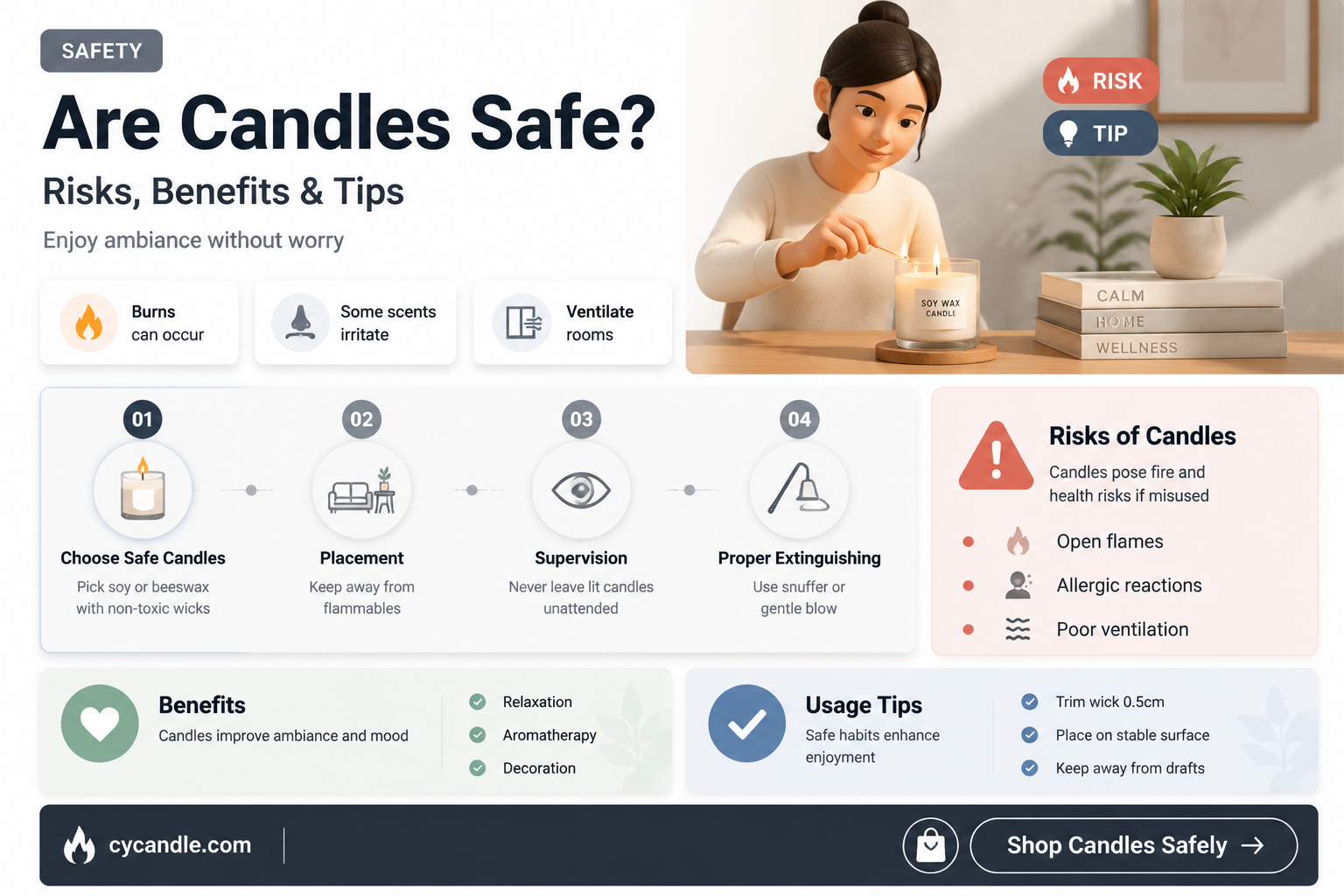are candles safe to use