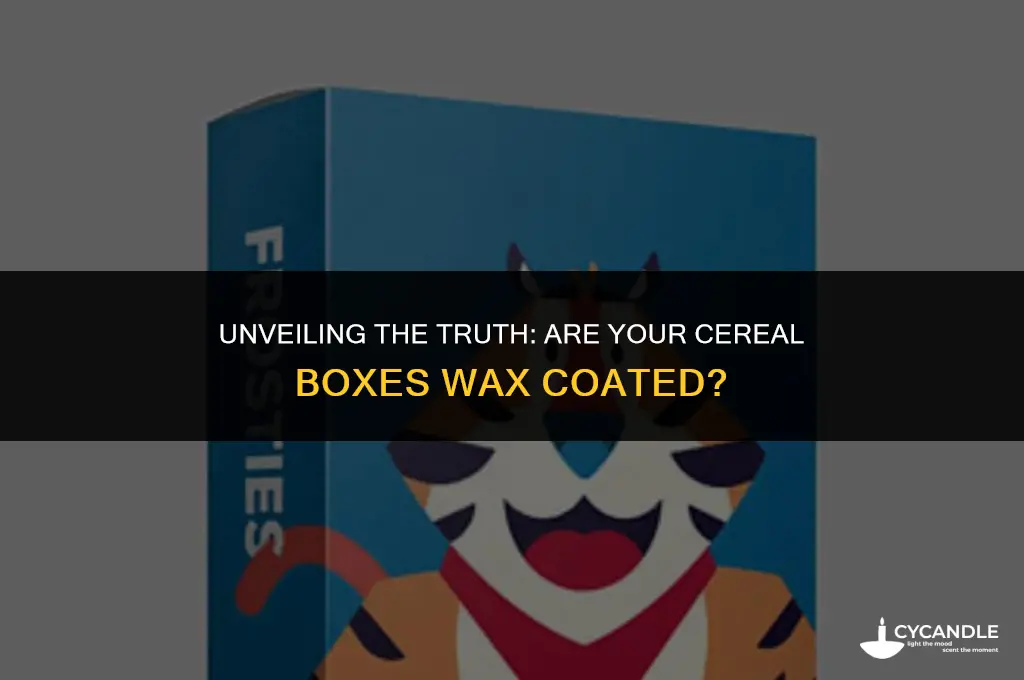 are cereal boxes wax coated