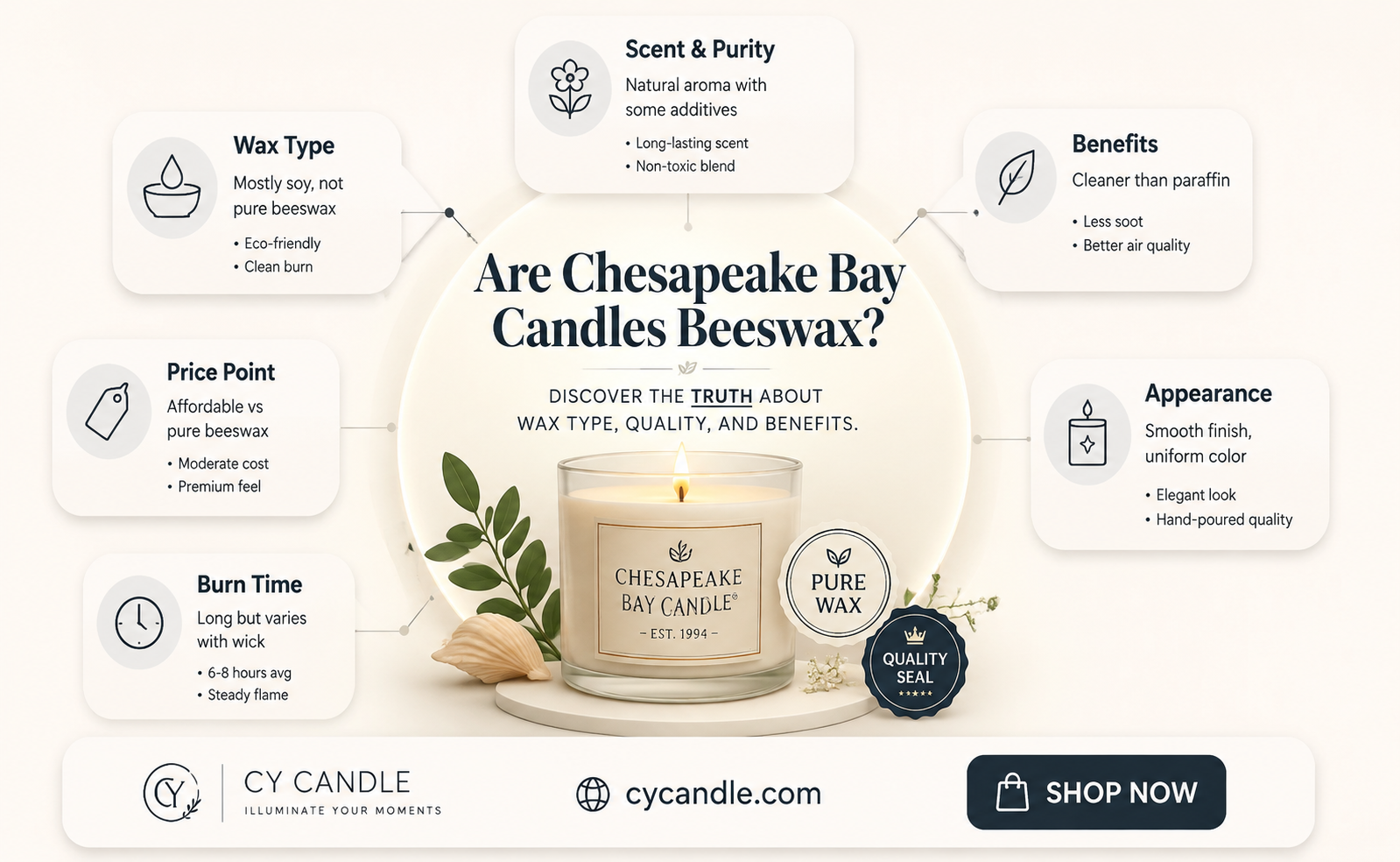 are chesapeak bay candles bees wax