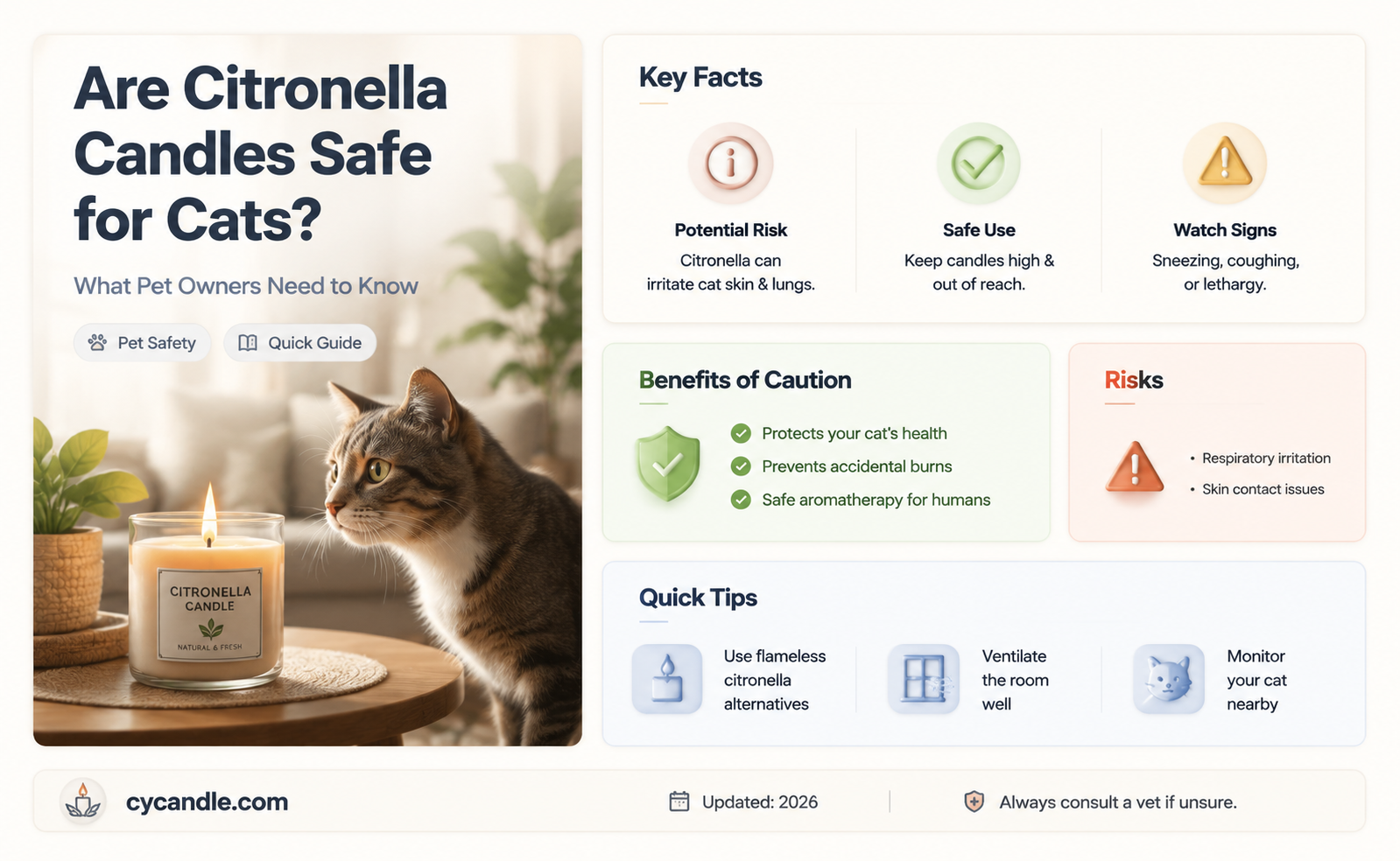 are citronella candles safe for cats