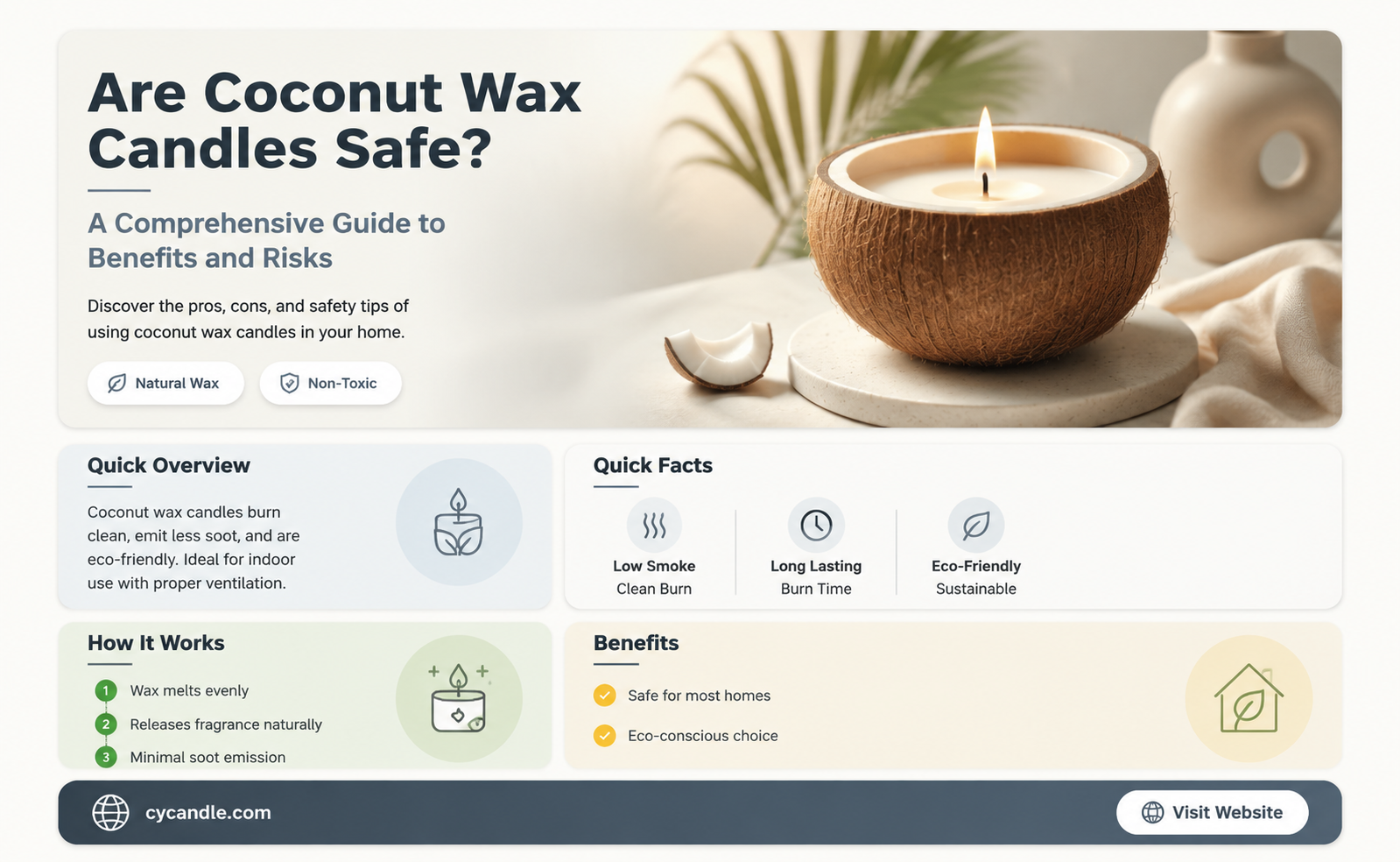 are coconut wax candles safe