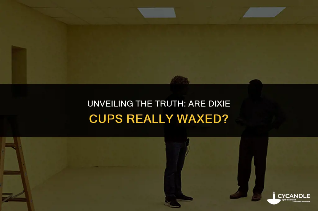 are dixie cups waxed