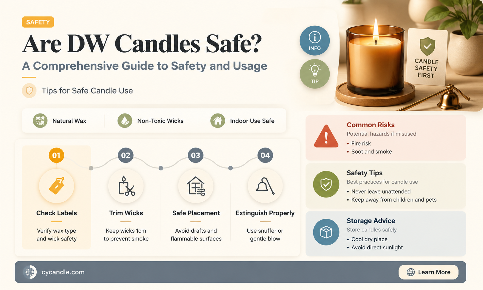 are dw candles safe