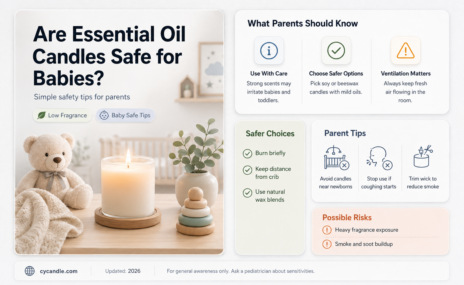 are essential oil candles safe for babies