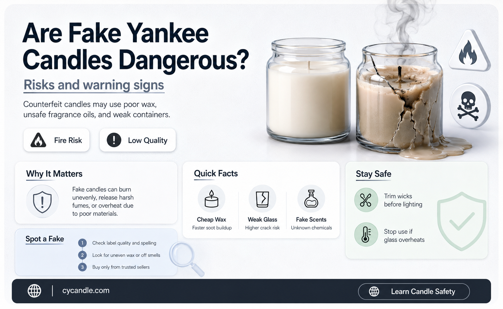 are fake yankee candles dangerous
