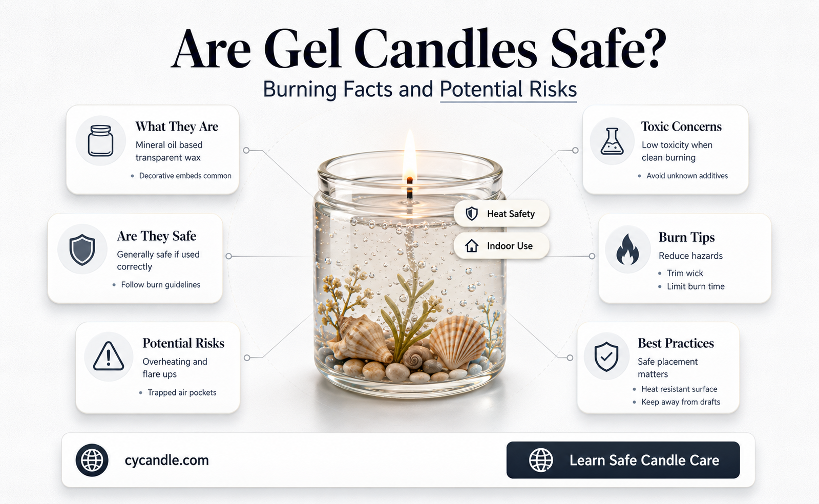 are gel candles safe to burn
