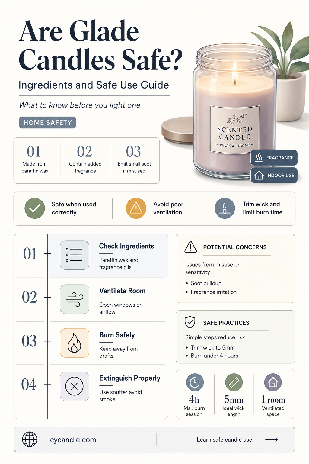 are glade candles safe