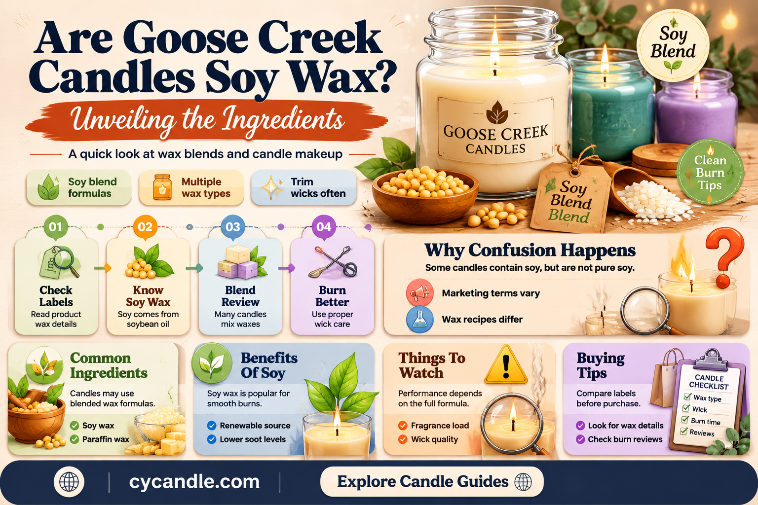 are goose creek candles made of soy wax