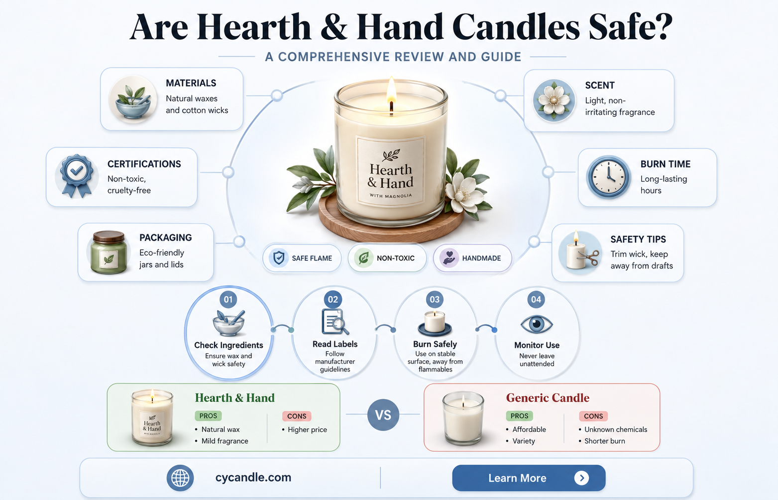 are hearth and hand candles safe