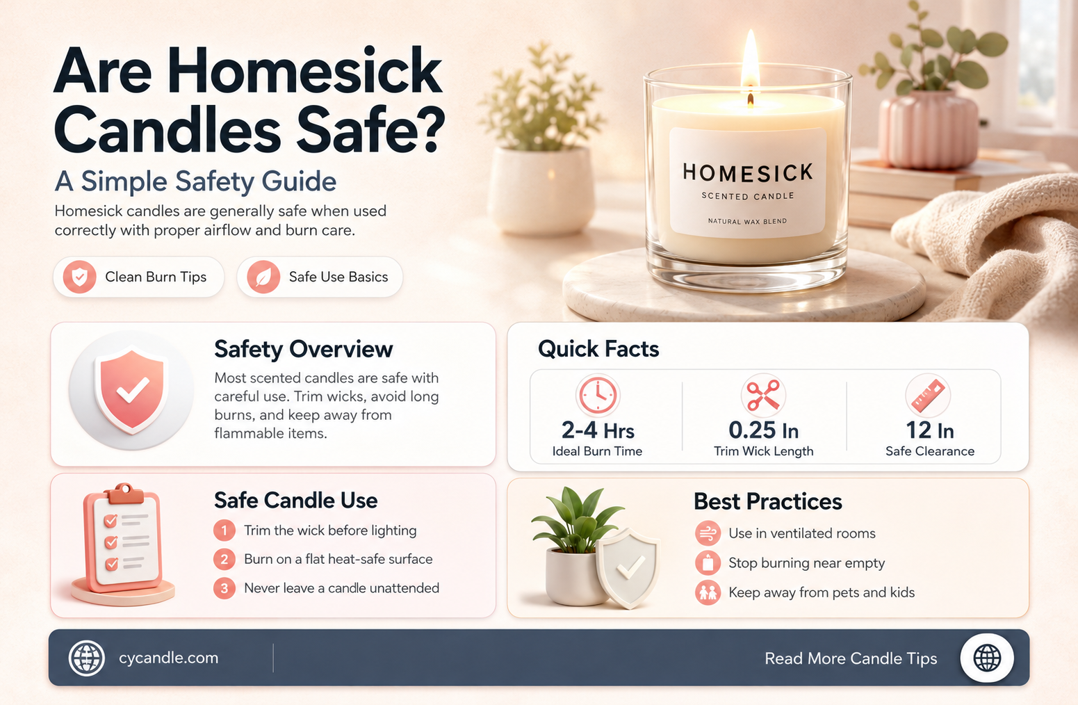 are homesick candles safe