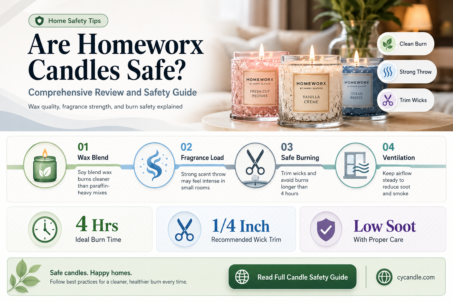 are homeworx candles safe