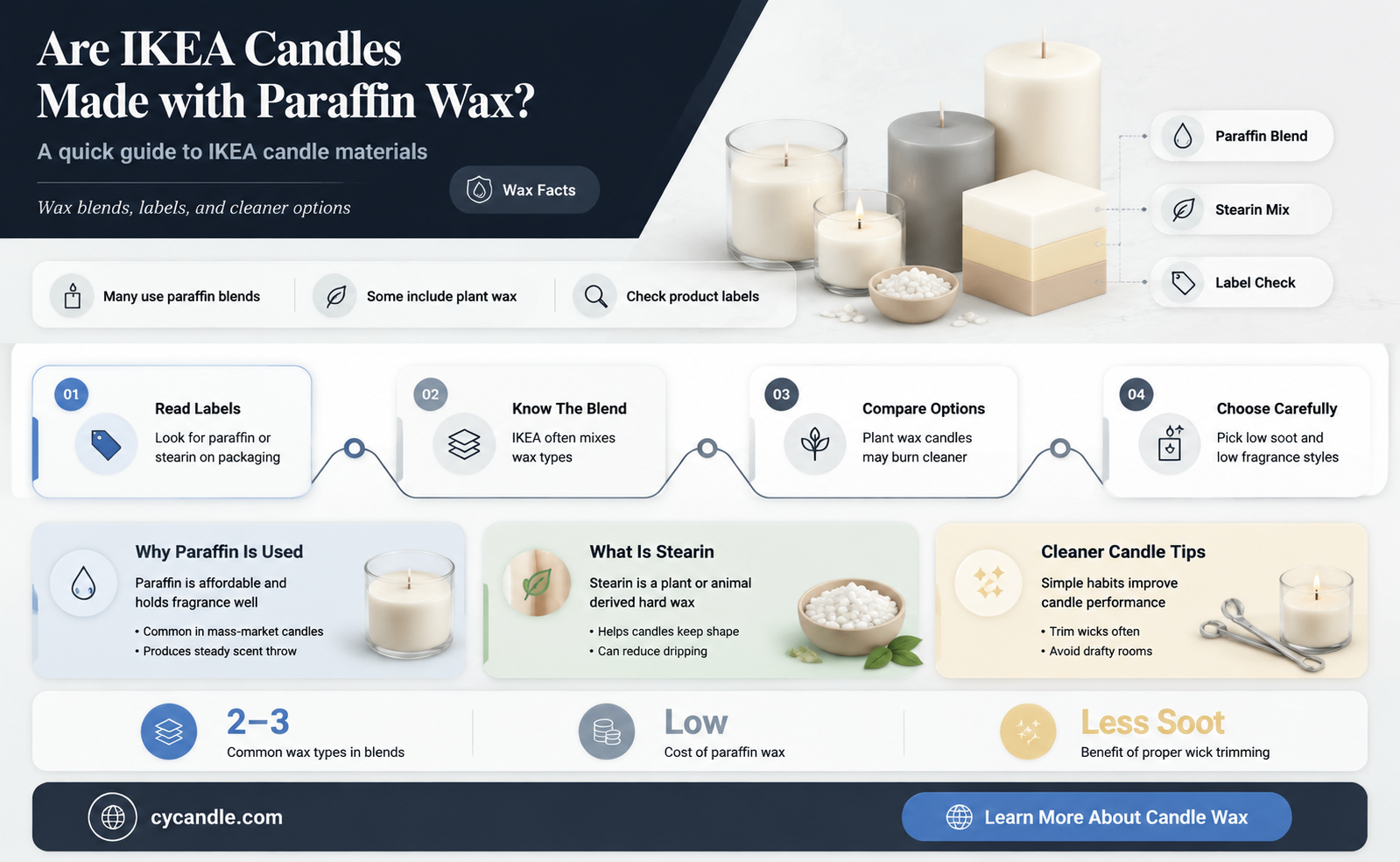 are ikea candles paraffin