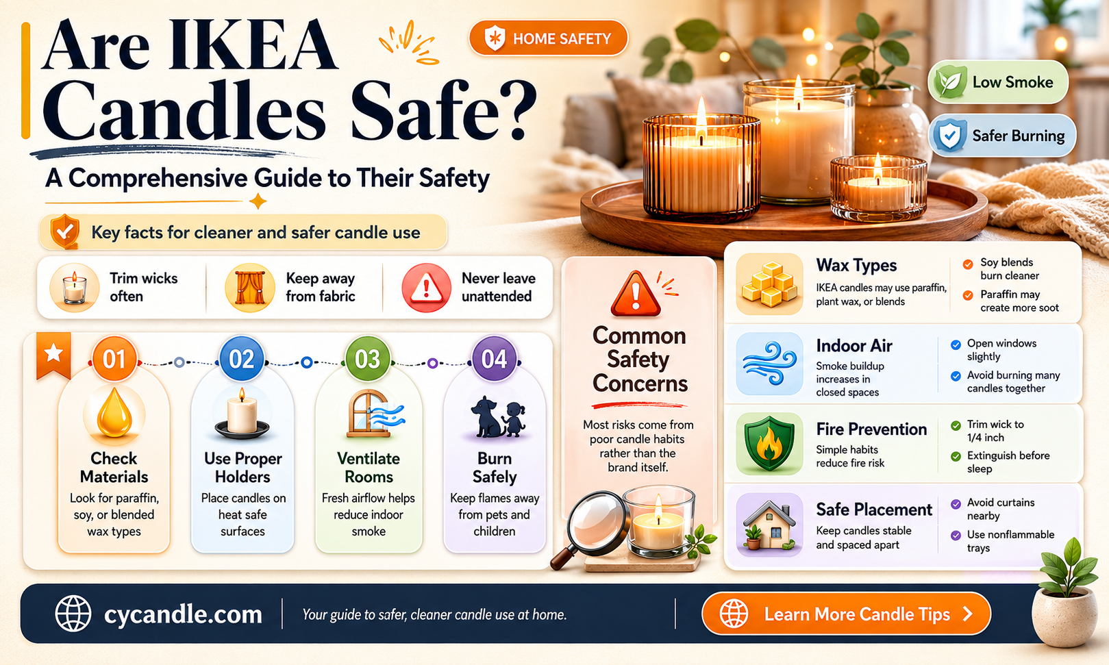 are ikea candles safe