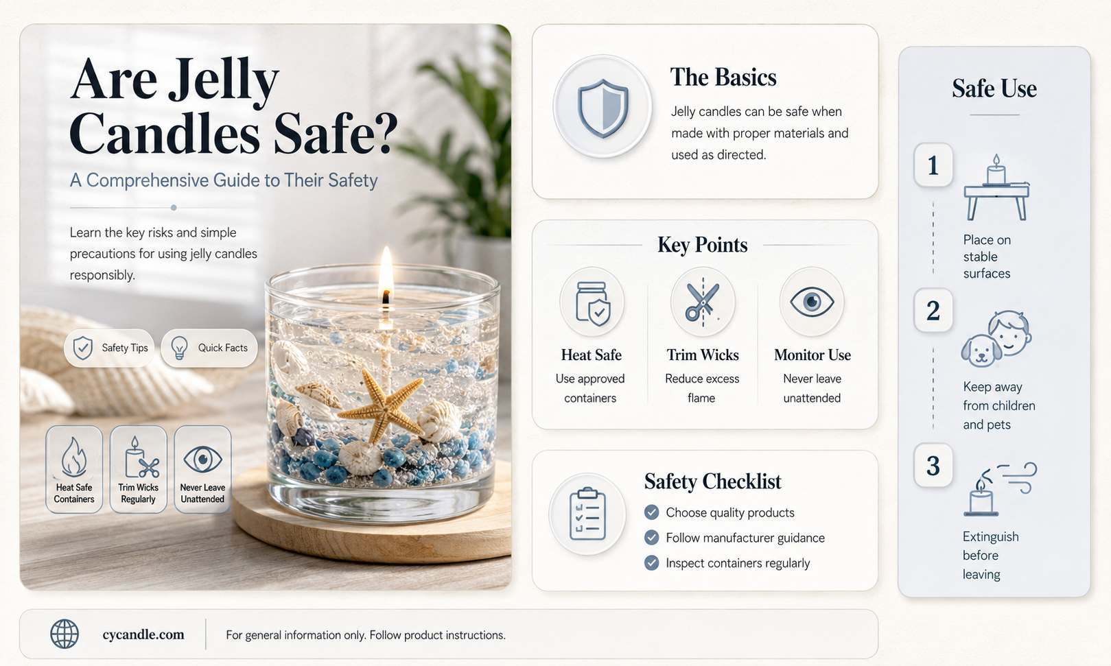 are jelly candles safe