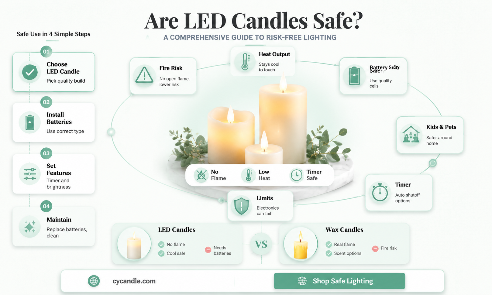 are led candles safe