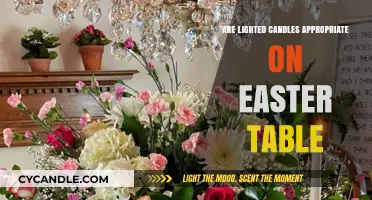 Lighted Candles on Easter Table: Tradition, Safety, and Festive Ambiance