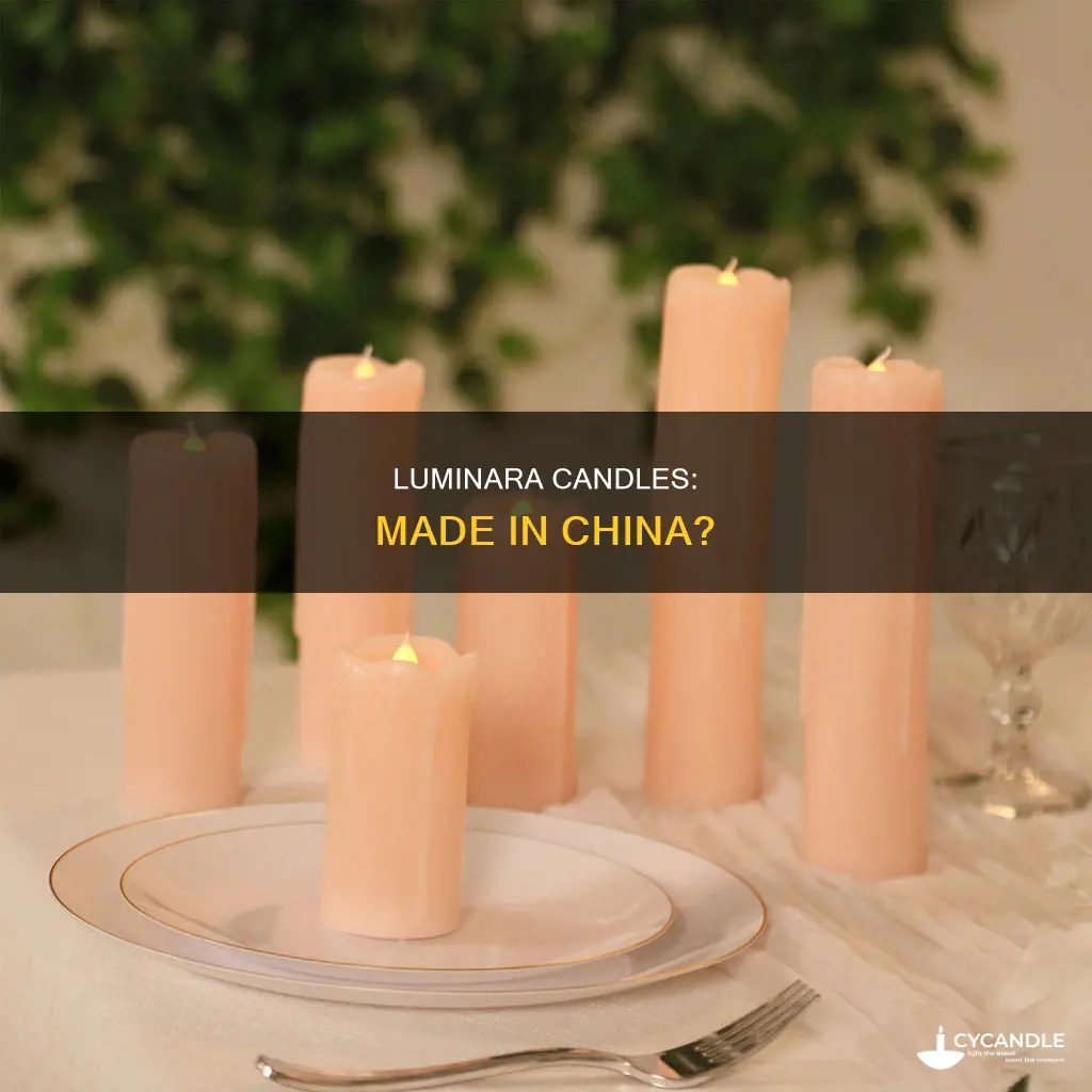 are luminara candles made in china