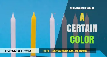 What Color Are Menorah Candles?