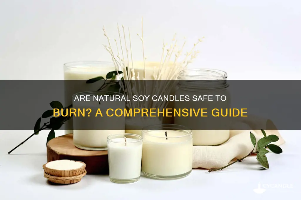 are natural soy candles okay to burn