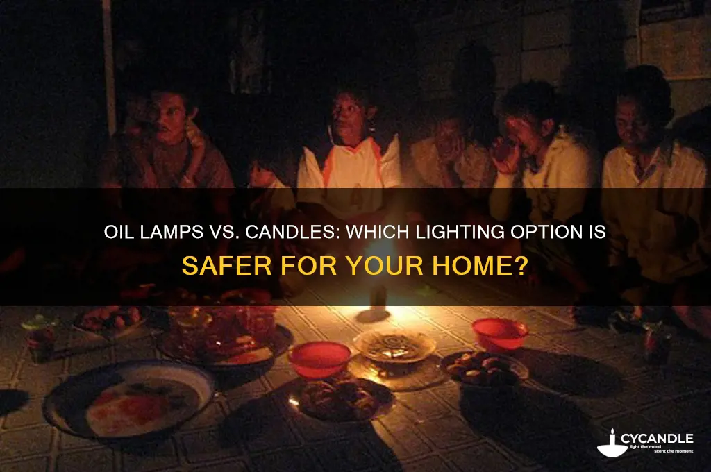 are oil lamps safer than candles