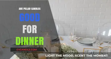 Pillar Candles: A Warm Dinner Ambience