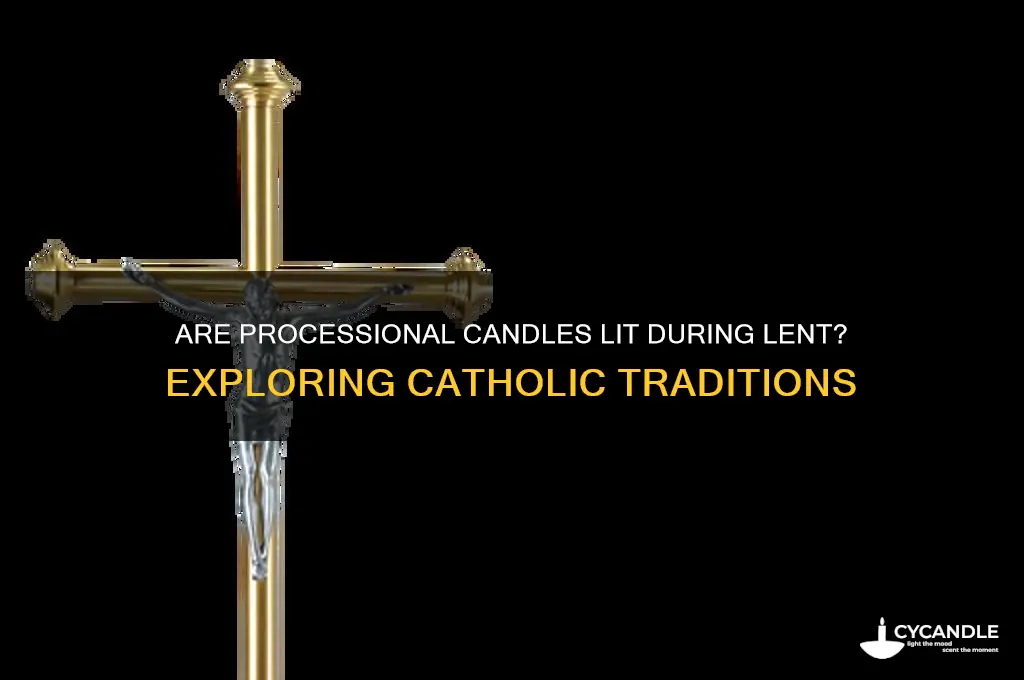 are processional candles used during lent