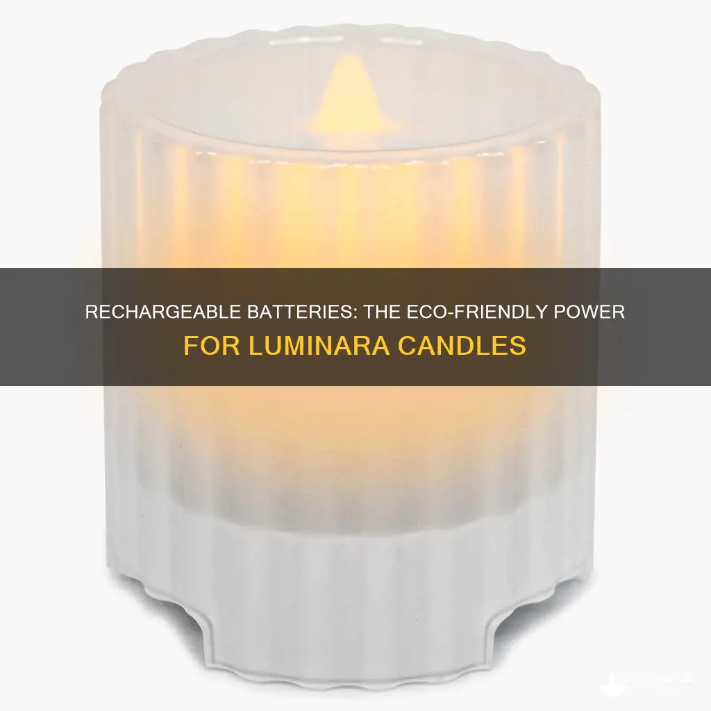 are rechargeable batteries good for luminara candles