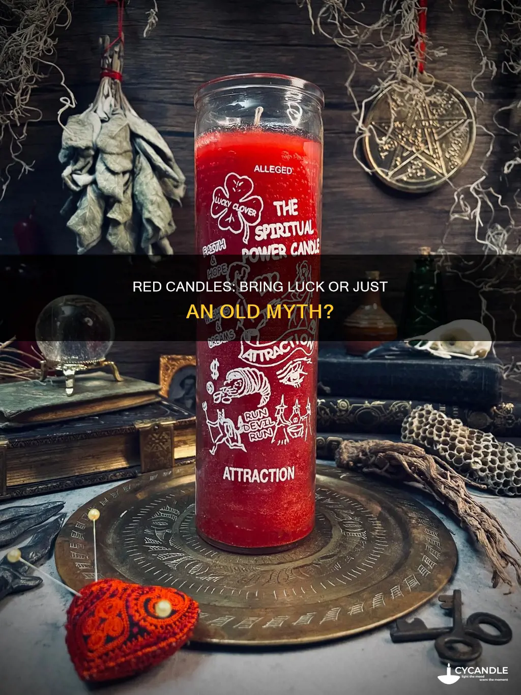are red candles good luck