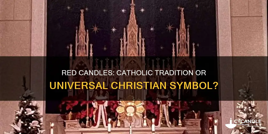are red candles in amy other christian churches