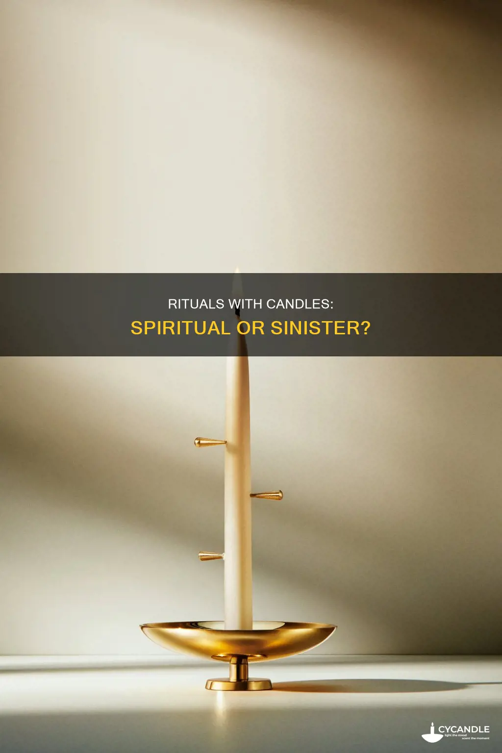 are rituals with candles bad