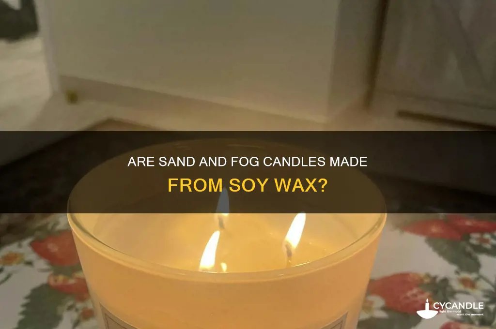 are sand and fog candles soy wax