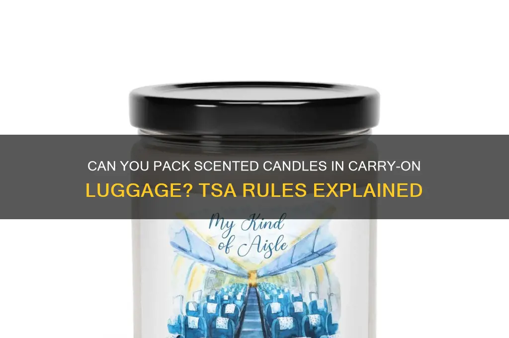 are scented candles allowed in carry on luggage