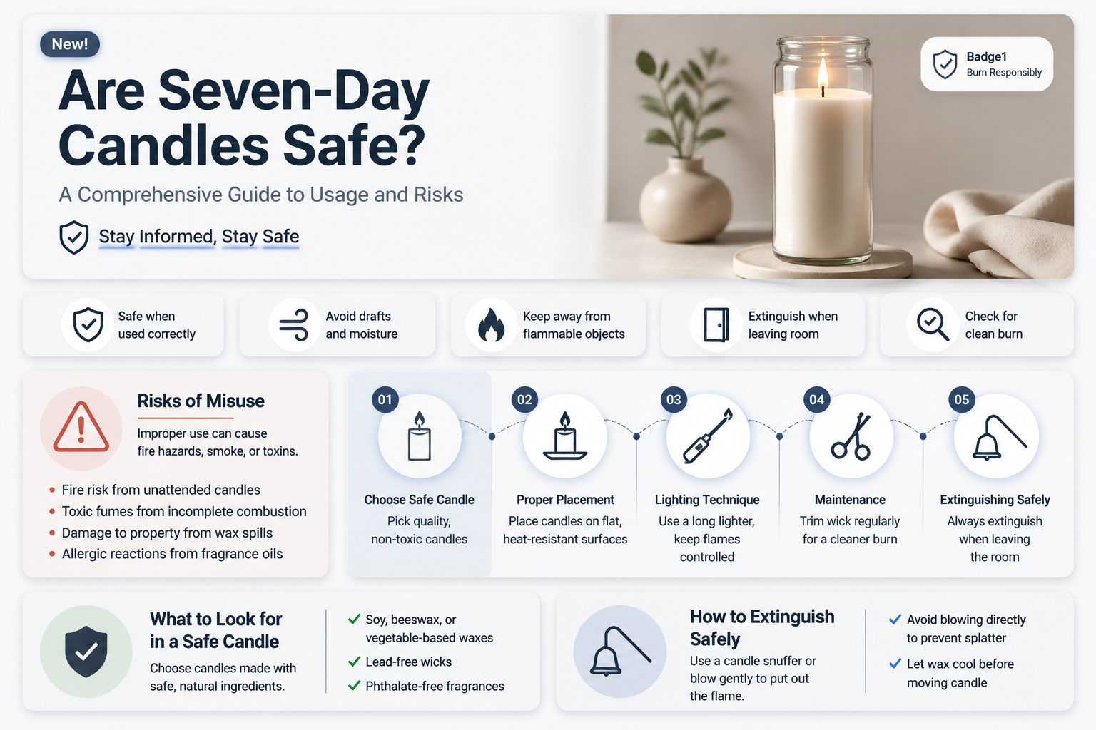 are 7 day candles safe