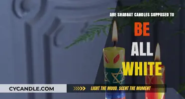 Shabbat Candles: Why White is the Preferred Color