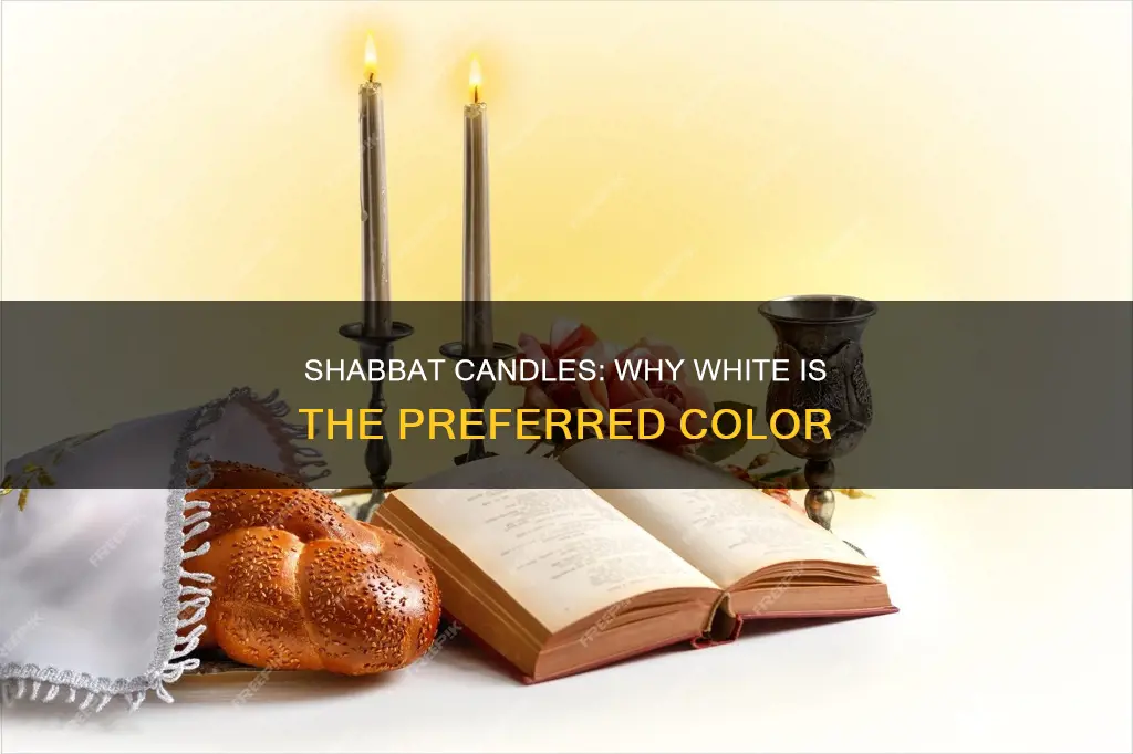 are shabbat candles supposed to be all white