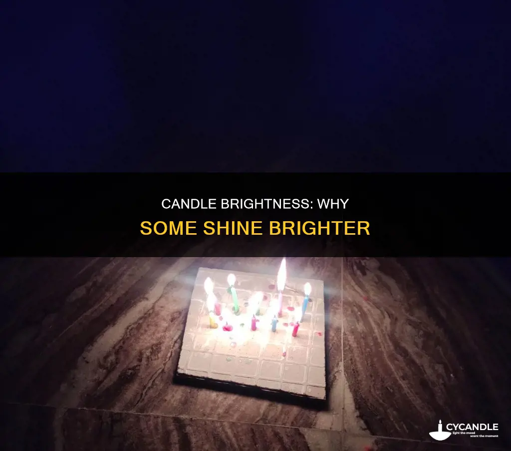 are some candles brighter than others