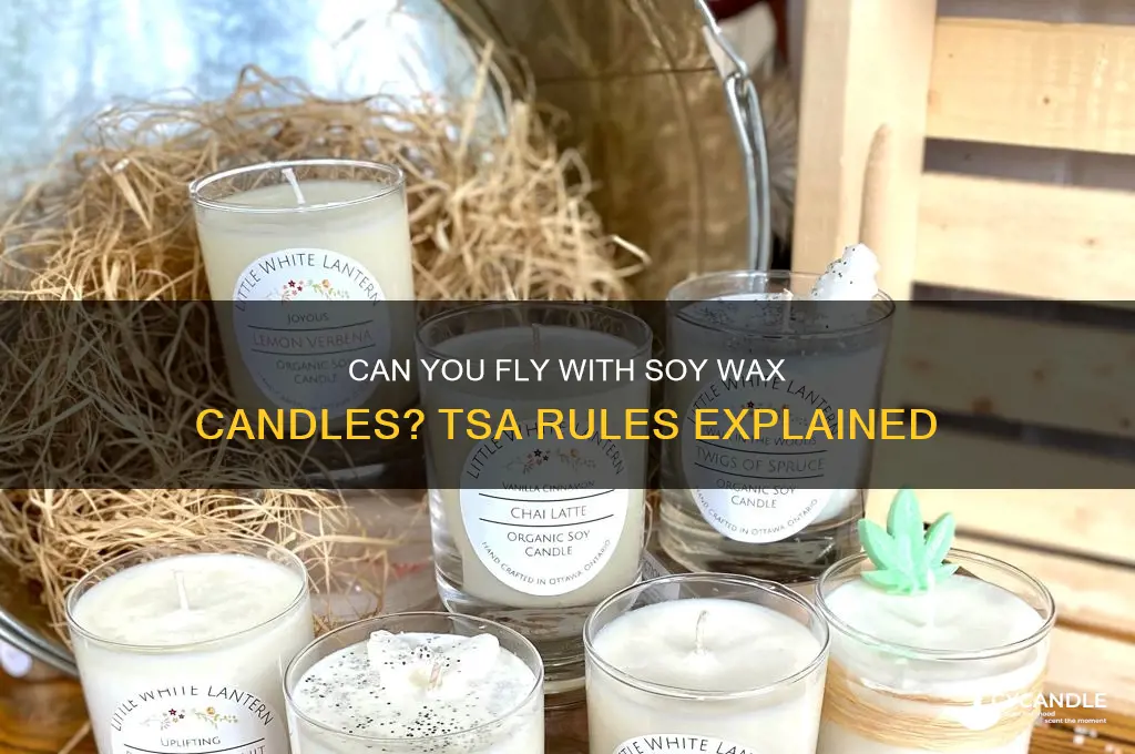 are soy wax candles bring on a plane
